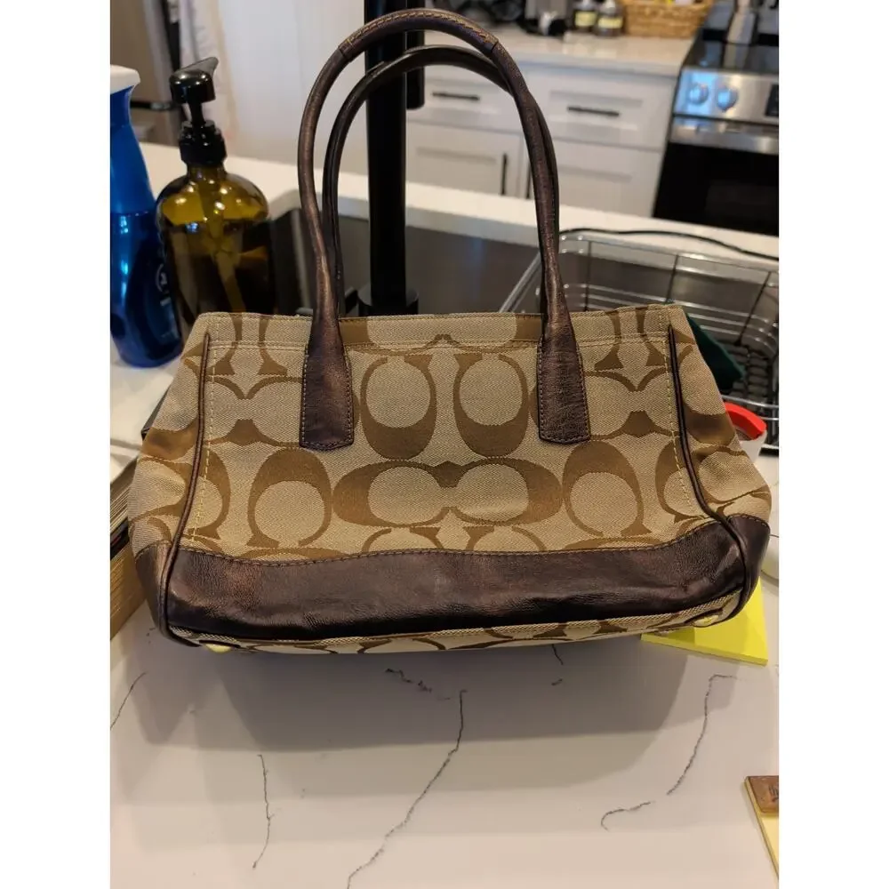 Coach 11557 Hampton Madeline Signature Satchel Handbag MSRP $328